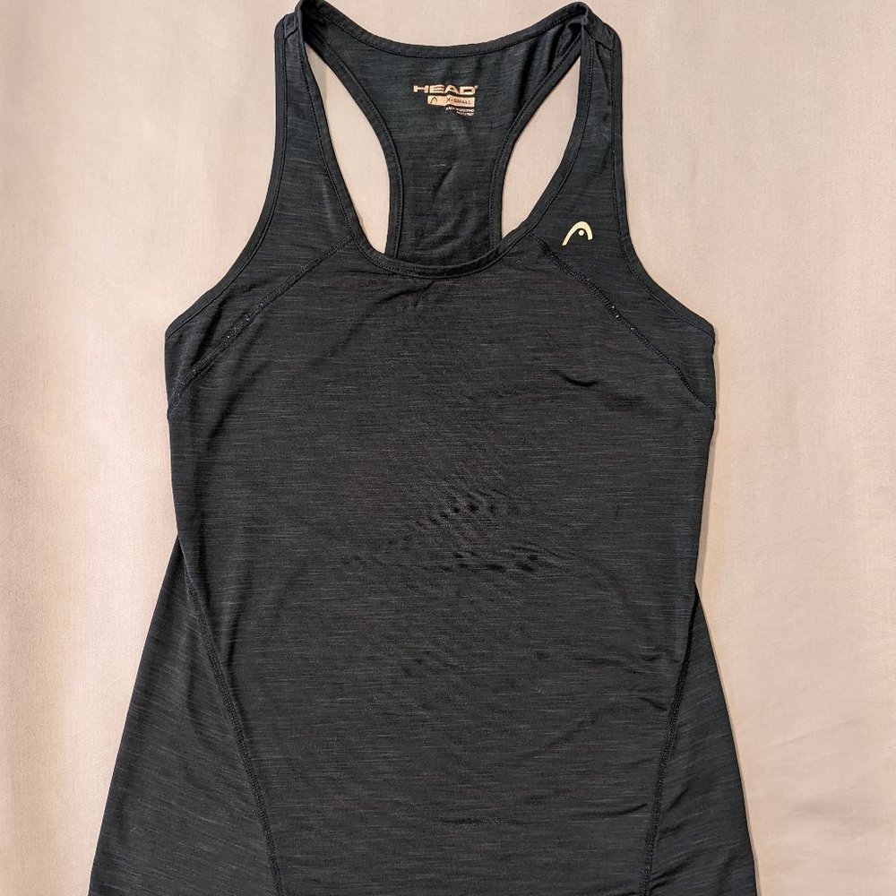 Head XS Black Workout Tank Top